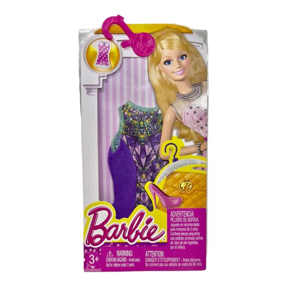 Lot of 2 New Barbie Doll Dress Up Fashion Style Fancy Dresses - Picture 2 of 5